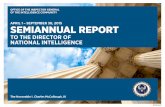 APRIL 1 – SEPTEMBER 30, 2015 SEMIANNUAL REPORTtestimonial subpoena authority; the IC IG Forum will remain as the body designated to resolve IC IG jurisdictional disputes; and IC