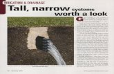 IRRIGATION DRAINAGE Tall, narrow systems worth a look Gsturf.lib.msu.edu/article/2007jan50b.pdfciently you can save money," he says. Installation time is difficult to gaug~, says Plowman.