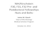 NIH/Kirschstein F30, F31, F32 Pre- and Postdoctoral ... nrsa workshop... · Letters of Recommendation • Ask for your letters at least three weeks in advance (a month’s notice