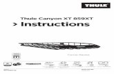Thule Canyon XT 859XT Instructions · de l’installation d’une support. Avant de prendre la route, assurez-vous que les molettes, les boulons et les vis sont bien serrés, les