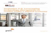 Inclusion 2.0: Leveraging technology disruptions to ...Contents PwC outlook: 2017 p6/ Issues currently faced by banks p8/ Whitespaces for banks to reach out to masses p10/ Fast-tracking
