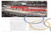 Sound for the Olympic Opening Ceremony Issue 11 · 2018-07-18 · with SOBO (Sydney Olympic Broadcast Organisation). Steve Logan – Steve joined the team on secondment from Fairlight.