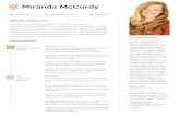 Miranda McCurdy · 2016-2019 Working with Miranda McCurdy was an absolute pleasure. As the Digital Project Manager for The Lead creative agency, Miranda played a critical role in