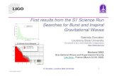 First results from the S1 Science Run Searches for Burst ...moriond.in2p3.fr/J03/transparencies/5_thursday/2... · G. Gonzalez, Lousiana State University 1 LIGO-G030142-00-Z First