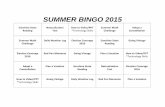 SUMMER BINGO 2015 - Patriot Oaks · 2015-06-02 · Middle School Summer Bingo 2015 Opportunities Complete one BINGO of your choosing: horizontally, vertically, or diagonally. Red