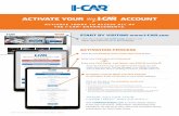 ACTIVATE YOUR ACCOUNT - I-Car Train to Gain · email to Activate your new myI-CAR account. Begin exploring your new myI-CAR account! It may take up to one hour for all of your myI-CAR