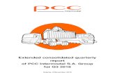 Extended consolidated quarterly report of PCC …...Extended consolidated quarterly report of PCC Intermodal S.A. Group for Q3 2016 Gdynia, 9 November 2016 2 Q III 2016 TABLE OF CONTENTS