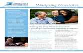 Wellspring Newsletter · COMMUNITY FOUNDATION OF ST. JOSEPH COUNTY Anne Kellenberg and Rupert, one of the clients in LOGAN’s Protective Services program “In every client that