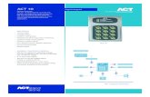 ACT 10 - Ninehundred · ACT 10 Digital Keypad Product Overview The ACT 10 digital keypad is a sturdy and durable unit made from vandal resistant die cast zinc with backlit stainless