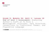 Amazon Web Services€¦  · Web viewReview Learning Targets (2 minutes) 2. Work Time . End of Unit 1 Assessment (40 minutes) 3. Closing and Assessment. Debrief and Preview Homework