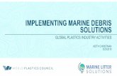 GLOBAL PLASTICS INDUSTRY ACTIVITIES - Marine Litter Solutions · 2018-07-24 · IMPLEMENTING MARINE DEBRIS SOLUTIONS KEITH CHRISTMAN 5/23/2016 . AGENDA Why and how is the plastics