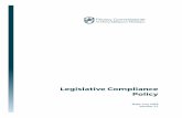 Legislative Compliance Policy - Privacy Commissioner · Legislative Compliance Policy 1 Introduction ... Crown Entities Act 2004 ... Commissioner has identified legislation using
