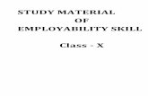 STUDY MATERIAL OF EMPLOYABILITY SKILL Class - Xcbseacademic.nic.in/web_material/Curriculum21/... · Unit 4: Entrepreneurial Skills ... Exchange of information by signs and signals,