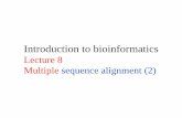 Introduction to bioinformatics - Vrije Universiteit Amsterdam · Clustal, ClustalW, ClustalX CLUSTAL W/X (Thompson et al., 1994) uses Neighbour Joining (NJ) algorithm (Saitou and