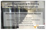 Cloud Computing Is Driving Infrastructure Innovation...Jun 07, 2011  · Pace of Innovation •Datacenter pace of innovation increasing –More innovation in last 5 years than previous