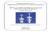 Paroscientific, Inc. Digiquartz Pressure Instrumentation ... · The MET4 and MET4A are precision meteorological measurement systems housed in rugged, weather-resistant enclosures.