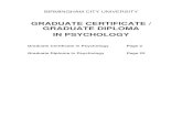 GRADUATE CERTIFICATE / GRADUATE DIPLOMA IN PSYCHOLOGY€¦ · Graduate Diploma in Psychology Page 22 . 2 GRADUATE CERTIFICATE IN PSYCHOLOGY 12 APRIL 2011 BIRMINGHAM CITY UNIVERSITY