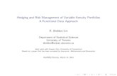Hedging and Risk Management of Variable Annuity Portfolios ......Variable Annuity (VA) A variable annuity is a tax-deferred retirement saving plan (deferred annuity). It has two phases: