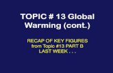 TOPIC # 13 Global Warming (cont.) · global warming, what do scientists need? TOPIC # 13 GLOBAL WARMING & Anthropogenic Forcing Part C The Evidence ( from Natural Archives ... 3 “iconic”