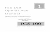 Copyright, 2000 ICS-100 · THE NEW GENERATOR CONTROL ICS- 100 I C S THE STANDARD OF SAFTEY 2 Understanding the ICS-100 Design Philosophy This product is a departure from the normal