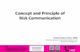 Concept and principle of Risk Communication · Insight transforms into wisdom (literacy) Surveillance . Risk Communications • Risk Communications is the process of communicating