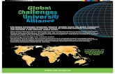 The Global Challenges University Alliance (GCUA) meets the ...€¦ · The GCUA serve as a forum and a collaborative network for exchange of ideas, knowledge sharing, identification