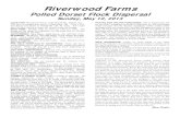 Riverwood Farms Catalog - Saylor Auction S · Riverwood Farms Polled Dorset Flock Dispersal Sunday, May 12, 2013 LOCATION: Riverwood Farms, 1000 Powell Rd., Powell, OH. The farm is