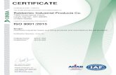 ISO 9001 Certification DEKRA - rubbertec.com ISO Cert.pdfCERTIFICATE . Certificate Number: 110875.01 . The Quality Management System and implementation of: Rubbertec Industrial Products