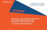 SOCIAL ACCOUNTABILITY IN THE DELIVERY OF …...Social Accountability in the Delivery of Social Protection 61 landholding, literacy, or consumption poverty – who appear to be less