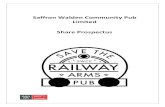 Saffron Walden Community Pub Walden serving the needs of the local and wider community. This is the