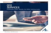 CFO SERVICES - Alvarez and Marsal...CFO ERCS LEADERSHIP. ACTION. RESULTS. FOR CFOS’ EVOLVING NEEDS. 3 CORE SERVICES INCLUDE FINANCE TRANSFORMATION Rapid Cost Reduction Working …