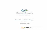 Rural Land Strategy - Shire of Colac Otway · Rural Land Strategy RMCG Consultants for Business, Communities & Environment Page 2 The diversity of land uses resulting from change