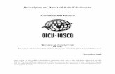 Principles on Point of Sale Disclosure · 2009-11-16 · Principles on Point of Sale Disclosure Consultation Report TECHNICAL COMMITTEE OF THE INTERNATIONAL ORGANIZATION OF SECURITIES