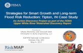 Strategies for Smart Growth and Long-term Flood Risk ... · Tipton –Flood Control Studies 2006 Flood Control Study of Big Cicero Creek 2014 Big Cicero Creek Bypass Study 2014 Big