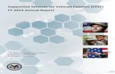 Supportive Services for Veteran Families (SSVF) FY 2014 ......About This Report U.S. Department of Veterans Affairs SSVF Annual Report, FY 2014 pg. iii About This Report This report