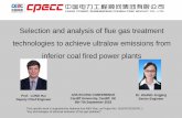 Selection and analysis of flue gas treatment technologies ... · Multi-tube, Venturi and swash bar ... Power Plant 300MW (Shenhua Guohua), Yangzhou 2nd power plant ... liquid layer