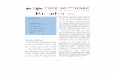 Bulletin - Free Software Foundation · Clearing Landmines 1 End Software Patents Coalition 3 AntiFeatures 5 The GNU AGPL 7 Interview: Rob Myers 9 Clearing Landmines by Peter Brown