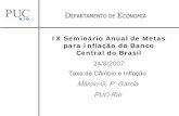 Taxa de Câmbio e Inflação - Banco Central Do Brasil · 2007-08-27 · Taxa de Câmbio e Inflação Author: Márcio G. P. Garcia Subject: IX Seminário Anual de Metas para Inflação