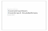 Construction Contract Guidelines - Procurement · Effective procurement project planning is essential to ensuring an effective result and to limiting risk. When planning a construction