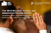 THE 2013 RELIGION, VALUES AND IMMIGRATION REFORM …...2013 Religion, Values, and Immigration Reform Survey • Designed and conducted by Public Religion Research Institute in partnership