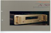 Accuphase Laboratory, Inc.accuphase.com/cat/a-50en.pdf · eliminate any adverse effect to the amplifier cir- cuits. Guaranteed Linear Power of 200W/2 Ohms, IOOW/4 Ohms, or 50W/8 Ohms