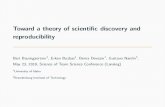 Toward a theory of scientific discovery and reproducibility - Toward a theory … · Science progresses by building, comparing, selecting, and re-building models. We build a model-centric