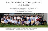 Results of the KOTO experiment at J-PARCvietnam.in2p3.fr/2014/flavour/WednesdayMorning/Nanjo.pdf · Results of the KOTO experiment at J-PARC Flavor Physics Conference July 30th 2014