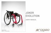 JOKER EVOLUTION 2 - Manualmanual.ee/assets/JOKER_EVOLUTION_ENG.pdf · JOKER EVOLUTION is a stylish wheelchair offering hi-tech solutions for full personalisation and is ideal for