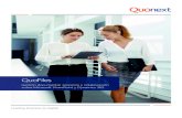 QuoFiles - quonext.com · bilidad de integración con otras soluciones ERP (SAP, Oracle) y bases de datos (Oracle) Edición de información en formato Excel y ex-portación de la