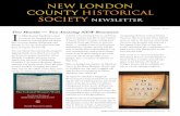 Two Months Two Amazing NEW Resources · NEW LONDON COUNTY HISTORICAL SOCIETY NEWSLETTER 1 Two Months I — Two Amazing NEW Resources n March and April two new resources for learning