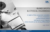BLIND SPOTS & ETHICAL DILEMMAS - UAE Internal Auditors ... © 2017 UAE Internal Auditors Association STRICTLY CONFIDENTIAL 1 BLIND SPOTS & ETHICAL DILEMMAS In light of the corporate