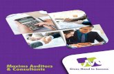 Maxims Auditors & Consultants · 2019-06-08 · Maxims Auditors & Consultants We're an Audit & Consultancy ﬁrm of qualiﬁed and well experienced Chartered Accountants and Accounting