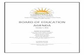 BOARD OF EDUCATION AGENDA · 2015-09-28 · x The public is invited to address the Board of Education regarding items listed on the agenda. Comments on an agenda item will be accepted