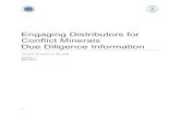 Engaging Distributors for Conflict Minerals Due Diligence ... · • Distributors account for a significant proportion of companies’ supply chains and thus the ... possible. 6 •